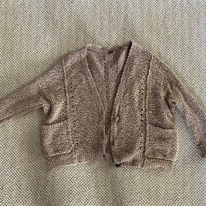 Cozy Knit Free People Cropped Cardigan